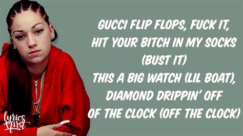 Lyrics for Gucci Flip Flops by Bhad Bhabie 